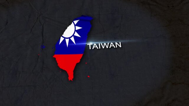 Taiwan Map Animation 4K