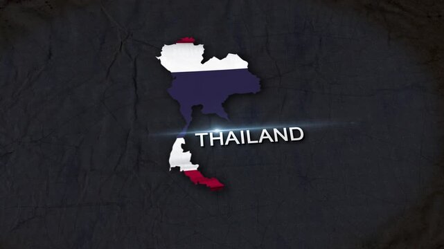 Thailand Map Animation 4K