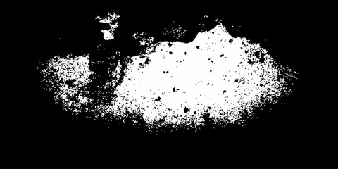 Obraz premium Black and White Grunge Ink Splash and Splatter Vector Frame with Floral Paint Texture Border Illustration for Abstract Artistic Design and Wallpaper Decoration