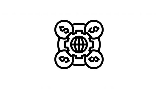 outsourcing animated icon