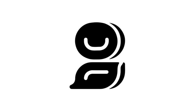Minimalist abstract letter g or icon concept for modern brand logo design isolated on white background