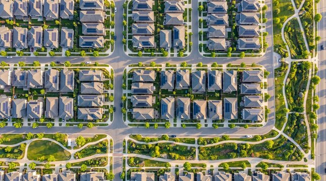 Solar Smart Neighborhood Opening Aerial