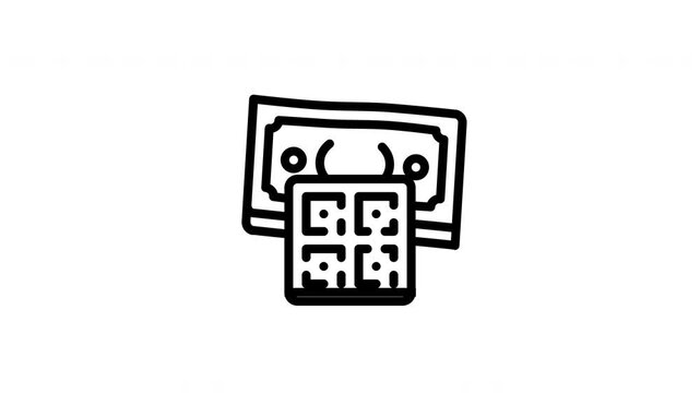 QR code animated icon