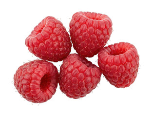 Fresh raspberry png Red berry cutout Ripe raspberries png Juicy raspberry cutout Organic berry png isolated transparent background image © Emamul