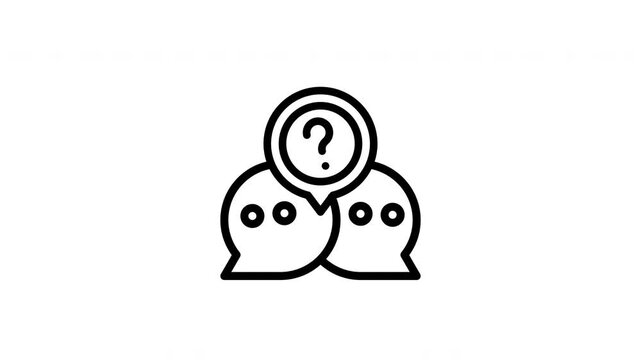 question mark animated icon