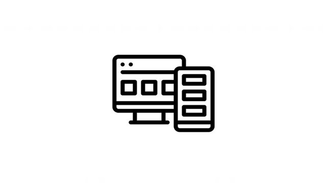 responsive design animated icon