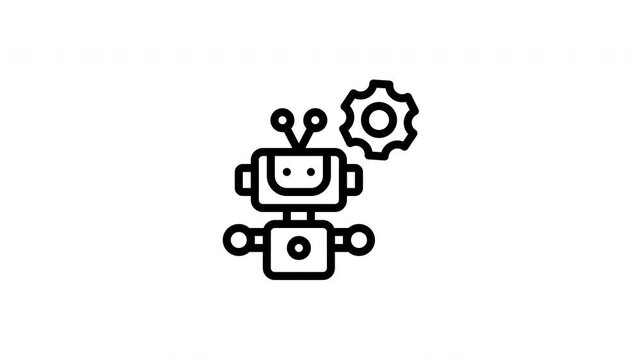 robot animated icon