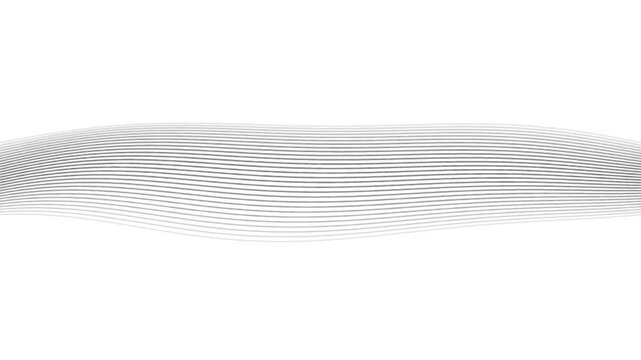 Minimalist black wave line flow seamless loop background clean and professional animation featuring monochromatic flowing waves perfect for corporate video backgrounds UI design