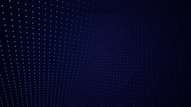Abstract Dual Harmonic Wavefield 3D Particle Motion Graphic Loop