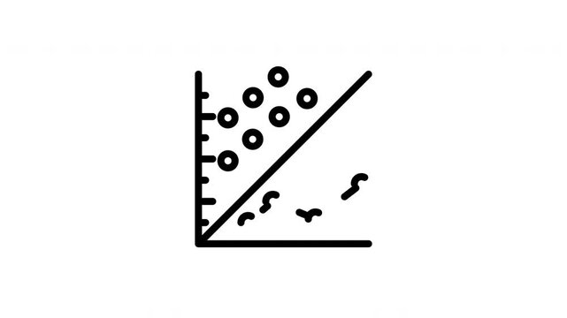 scatter plot animated icon