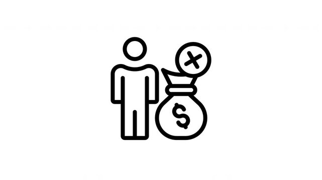 shadowy figure animated icon