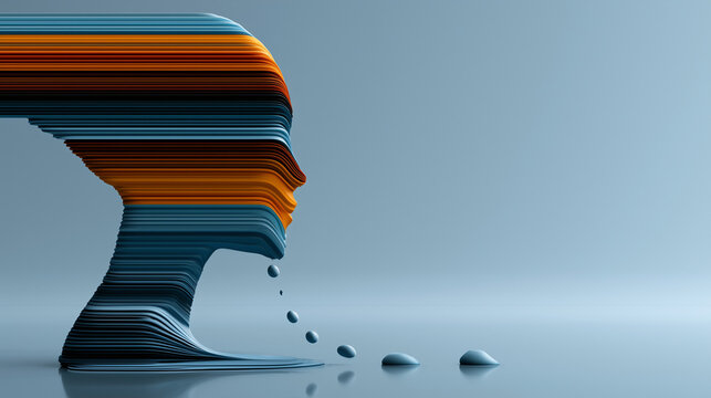 Layered Human Profile Representing Neurodivergent Thinking and Sensory Processing
