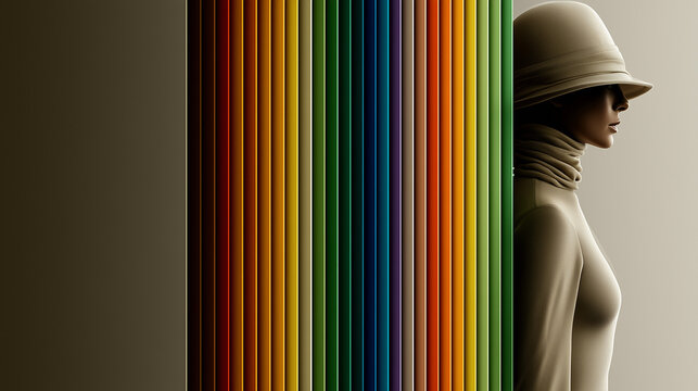 Colorful Vertical Lines Representing Sensory Processing and Neurodiversity