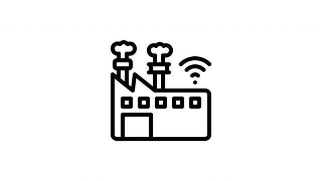 smart factory animated icon