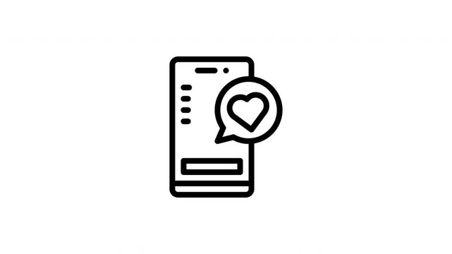 social media animated icon