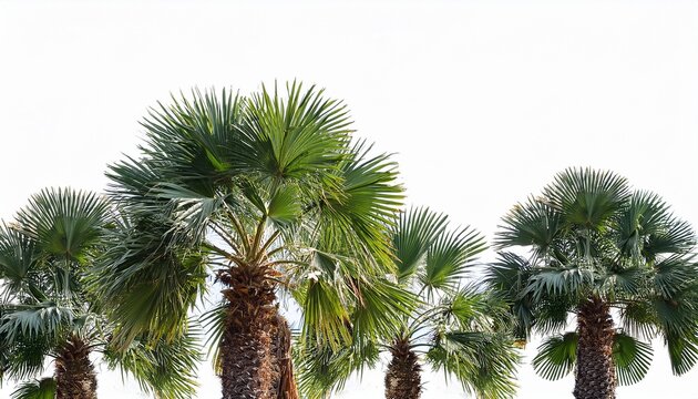 Quindio Wax Palm Trees Isolated On Transparent Background And Selective Focus Close Up D Render Image