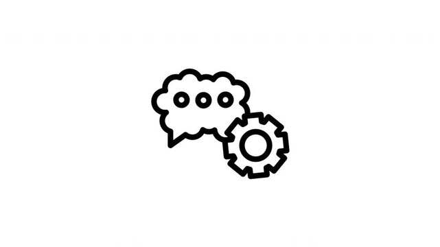 speech bubble animated icon