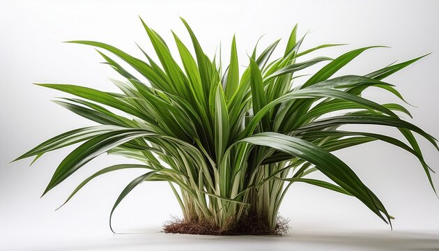 Chlorophytum Plant On A White Background