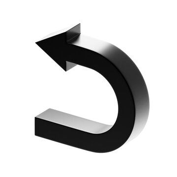3d icon back arrow