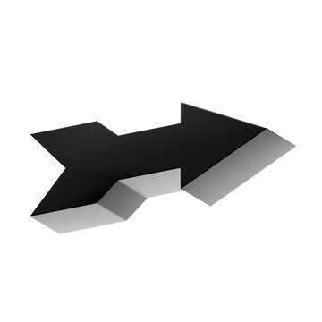 3d icon boxy arrow