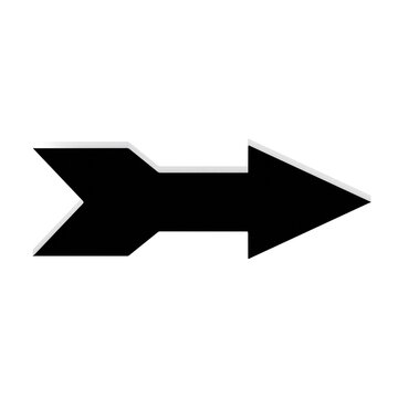 3d icon boxy arrow