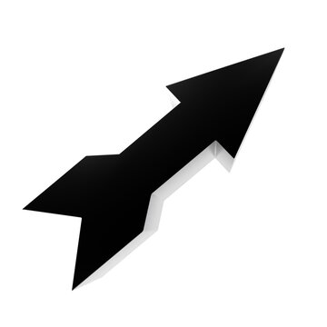 3d icon boxy arrow