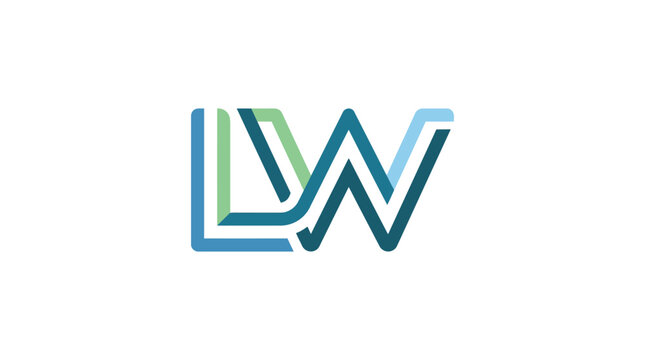 Logo Design Letters L and W.
