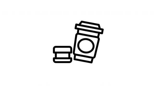 takeout drink animated icon