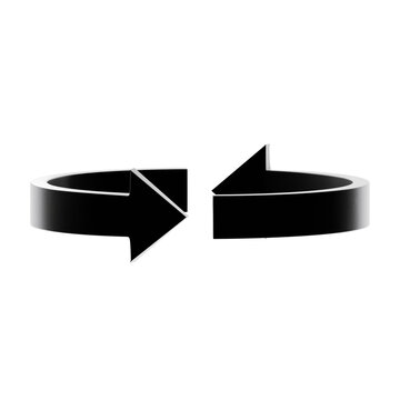 3d icon rotate arrow