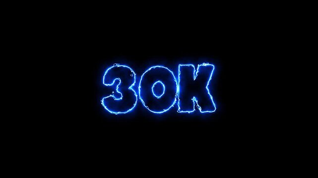 Blue electric 30k text