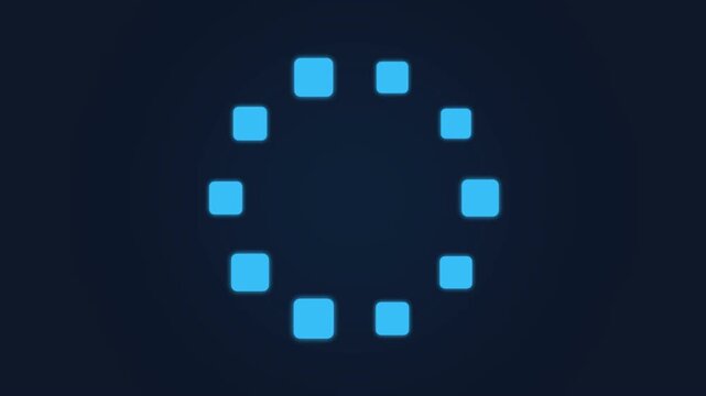 Minimalist grid animation with shrinking squares. Geometric pattern for modern design and digital art.