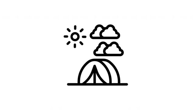 tent animated icon