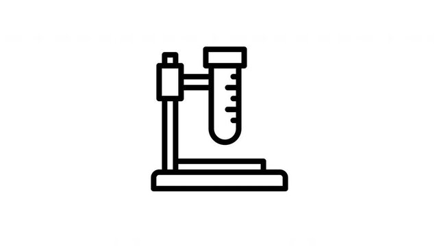 test tube animated icon