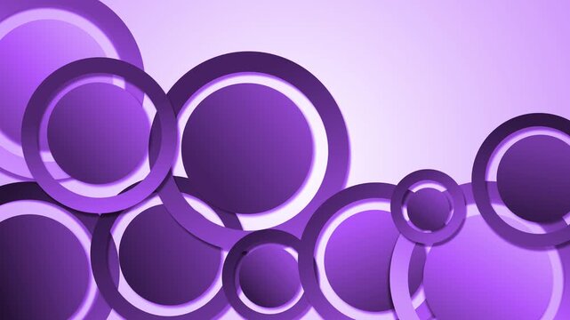 Abstract overlapping rings circles minimal background animation