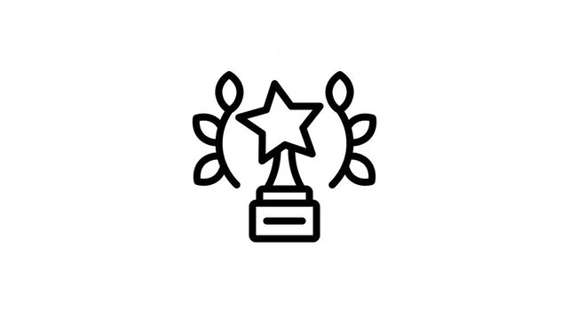 trophy animated icon