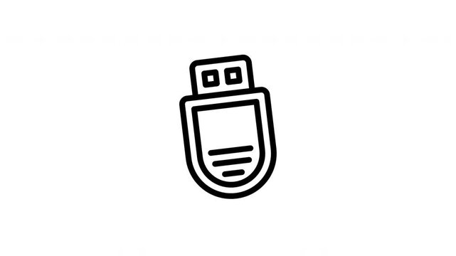 USB drive animated icon