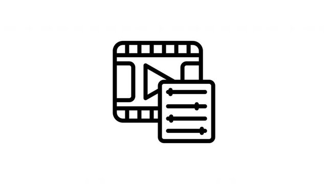 video editing animated icon