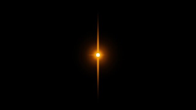 Abstract sharp golden light streak animation a sharp, focused emerging from a central glow, ideal for high-impact transitions and sophisticated cinematic motion graphics