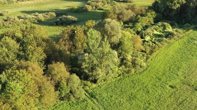 Drone footage of Zala country, Hungary