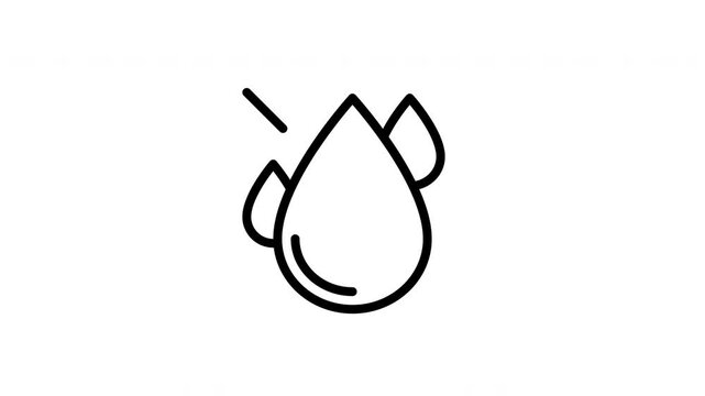 water drop animated icon