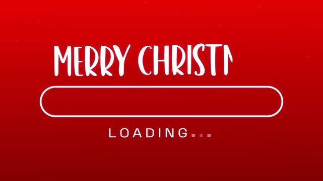 Merry Christmas Loading Screen Tree Progress Loop