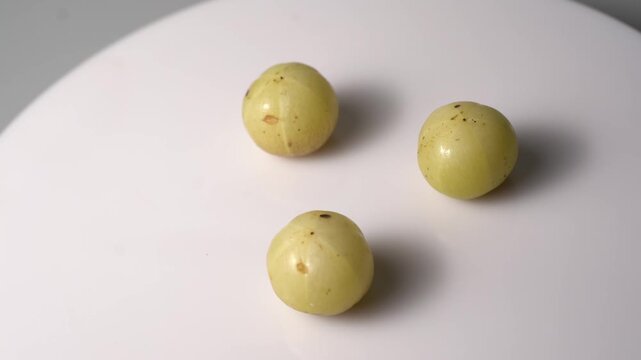 Fresh Indian Amla (Indian Gooseberry) Rich in Vitamin C, Ayurvedic Superfruit, Organic Herbal Ingredient, Natural Antioxidant, Healthy Nutrition, and Wellness