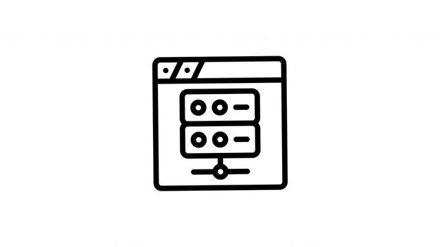 web server animated icon