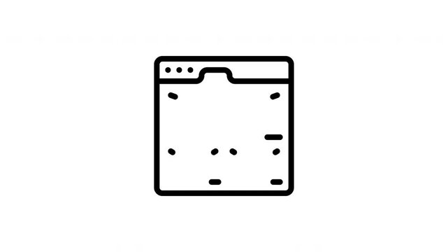 wireframe animated icon