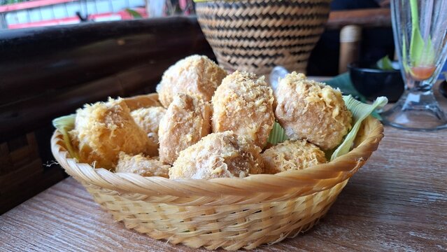 Crispy Fried Tofu (Tahu Goreng Krispi). Crunchy, savory, and nutritious from soybeans.Popular Indonesian Street Food