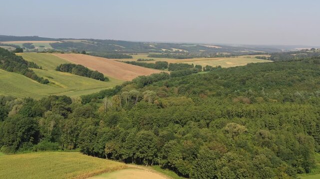Drone footage of Zala country, Hungary