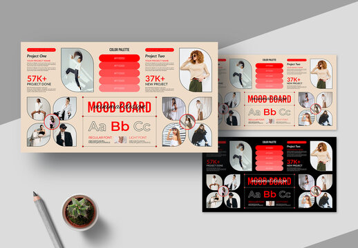 Creative Mood Board Template Layout