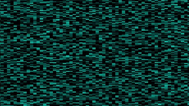 Pixels digital animation sheets warp dark teal geometric noise grids across the screen. Retro cyberpunk graphic design projects look brilliant using this texture.