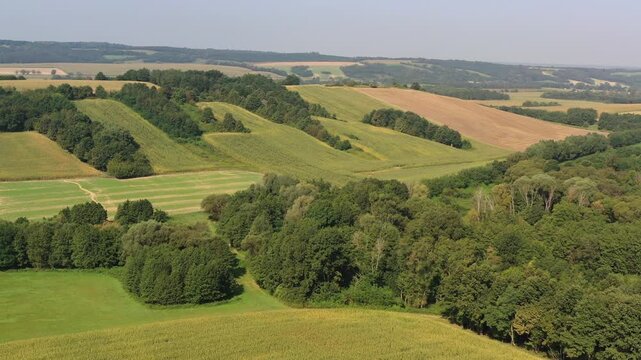 Drone footage of Zala country, Hungary