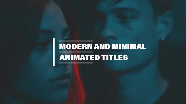 Modern and Minimal Animated Titles